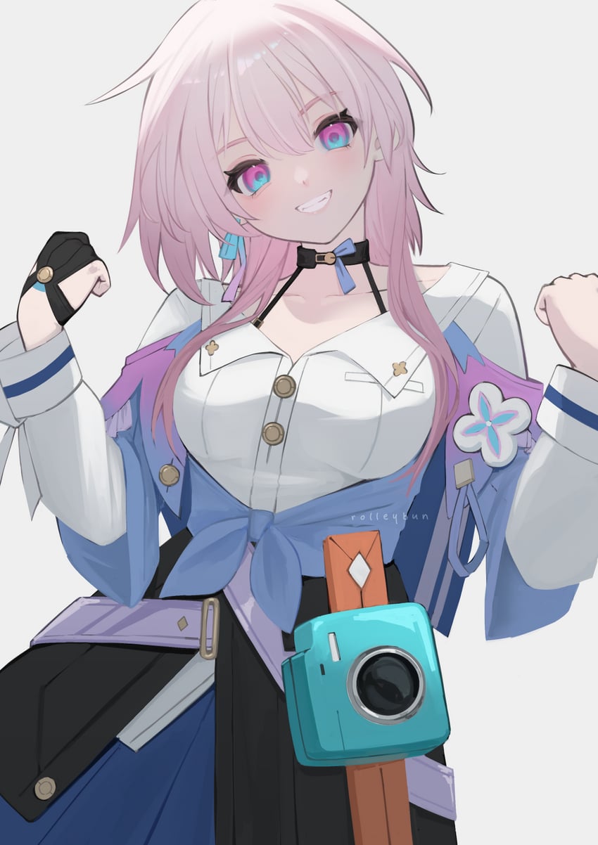 march 7th (honkai and 1 more) drawn by julie_(rolleybun)