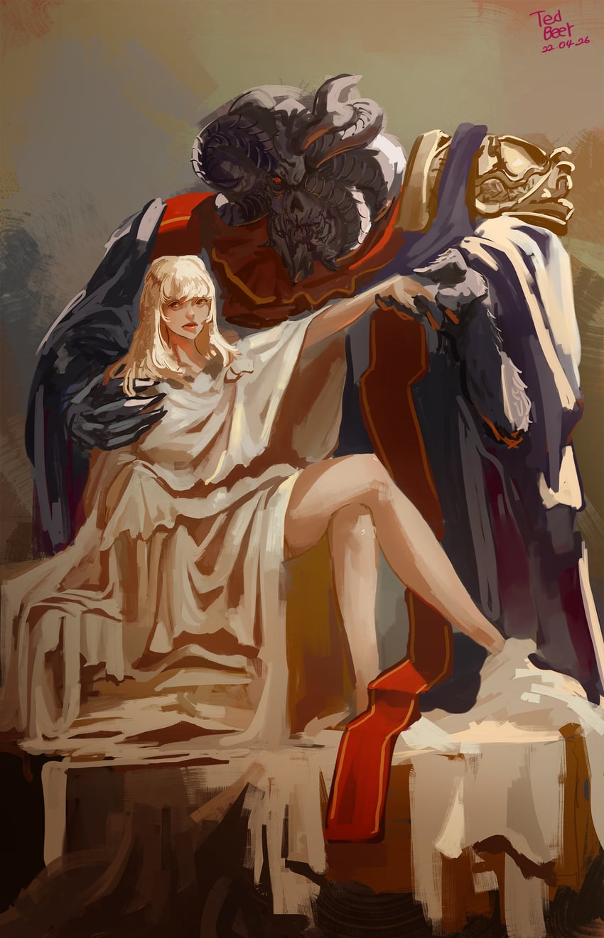 miquella and mohg lord of blood (elden ring) drawn by tedbeer