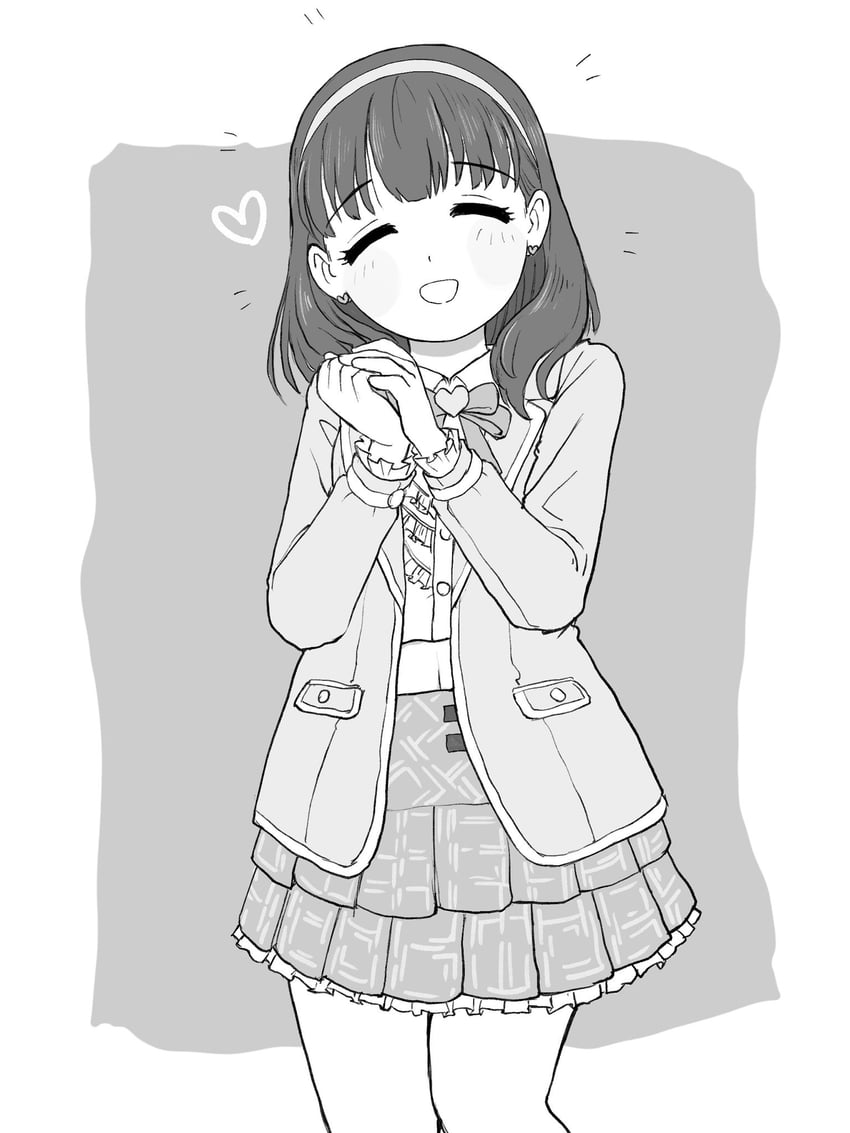 sakuma mayu (idolmaster and 1 more) drawn by yuzu-p