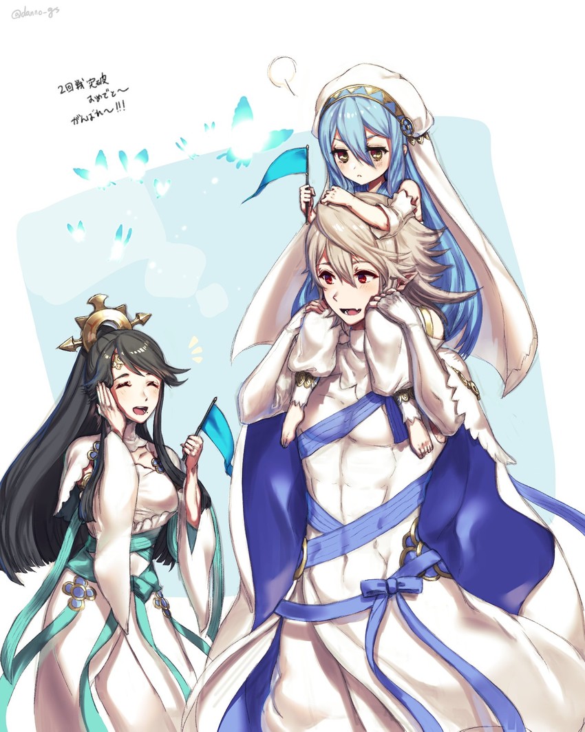 azura, male corrin, and mikoto (fire emblem and 2 more) drawn by danno_gs