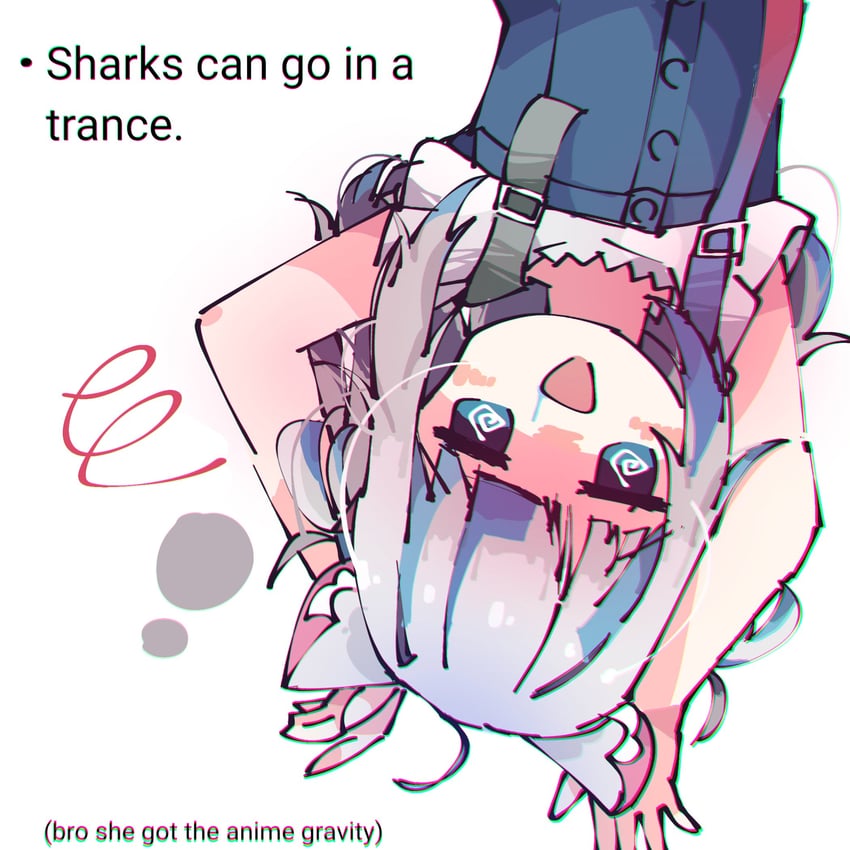 gawr gura (hololive and 1 more) drawn by koyoinacho