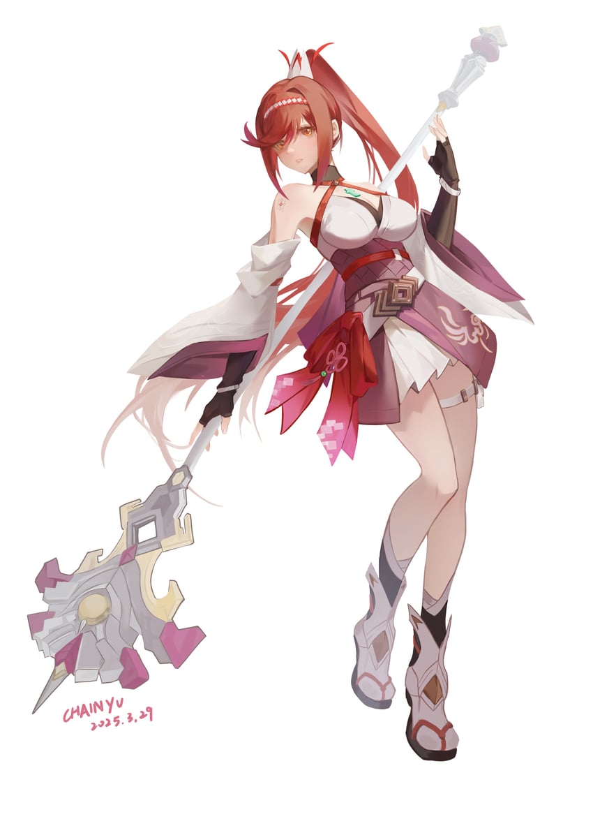 glimmer (xenoblade chronicles and 2 more) drawn by chain_yu