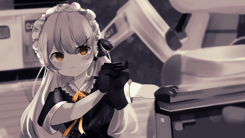 ppk (girls' frontline and 2 more) drawn by riko_(rik0ring)