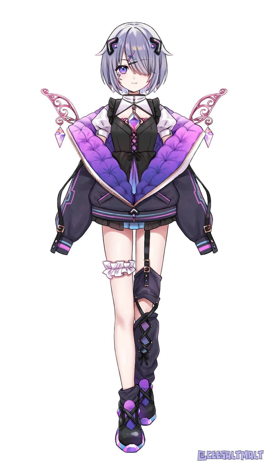 koseki bijou (hololive and 1 more) drawn by ceesalt