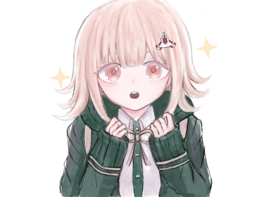 nanami chiaki (danganronpa and 2 more) drawn by jingji_ming