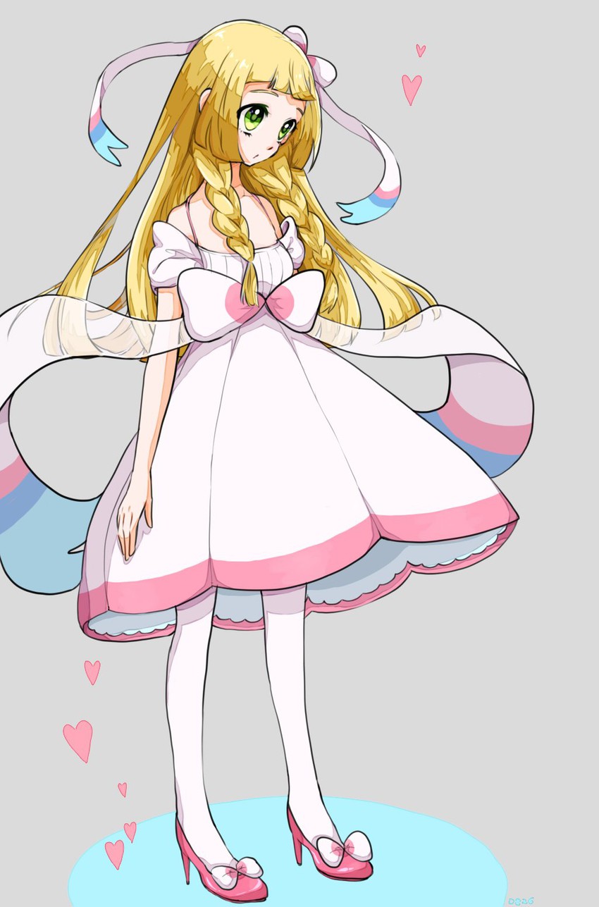 lillie and sylveon (pokemon and 1 more) drawn by hmiiy_000