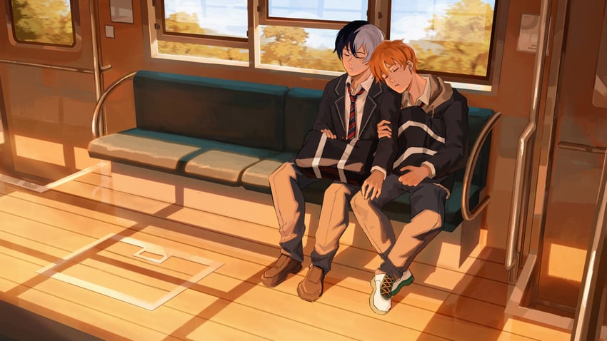 shinonome akito and aoyagi touya (project sekai) drawn by h4chii
