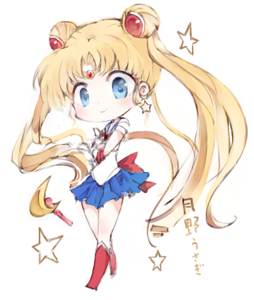 tsukino usagi and sailor moon (bishoujo senshi sailor moon) drawn by kotatu_(akaki01aoki00)