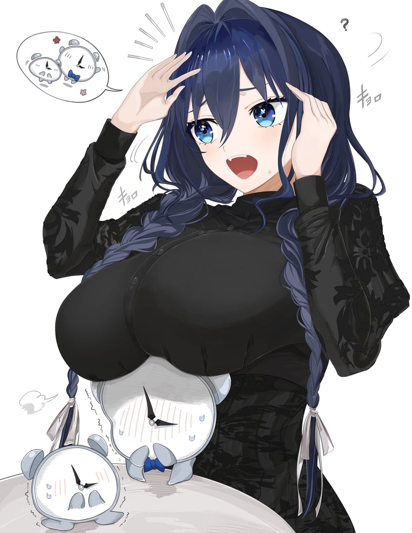 ouro kronii and kronie (hololive and 1 more) drawn by hyaui_kazuki