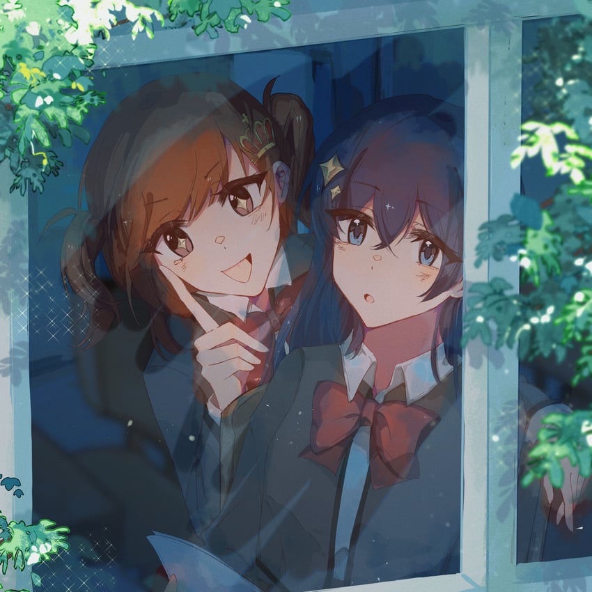 aijou karen and kagura hikari (shoujo kageki revue starlight) drawn by rulaoyu