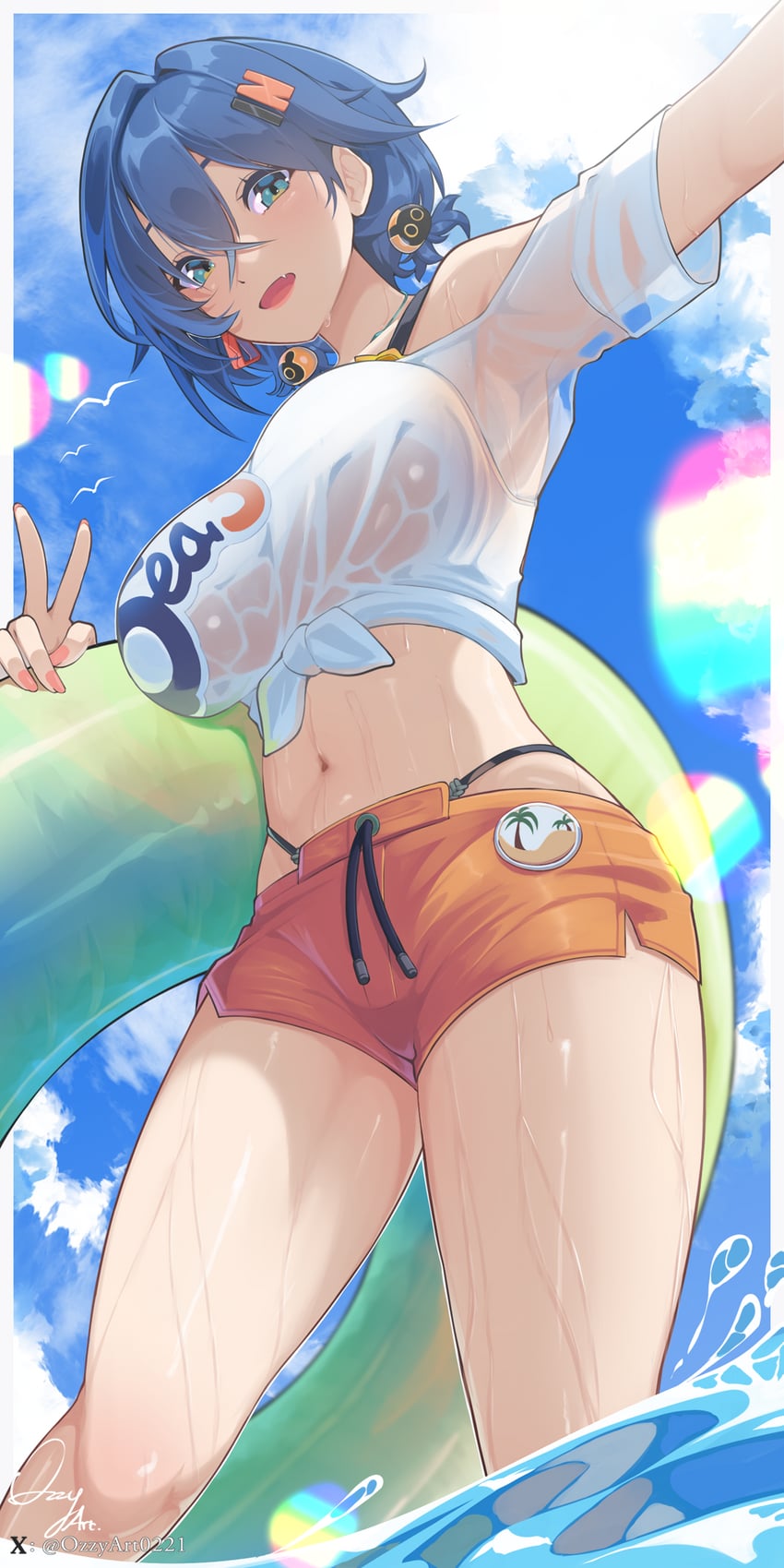 belle (zenless zone zero) drawn by ozzyart_0221