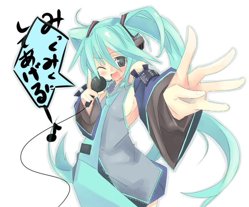 hatsune miku (vocaloid and 1 more) drawn by kanikama