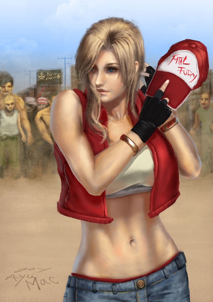 terry bogard (the king of fighters and 2 more) drawn by joyayumac