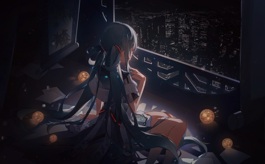 hatsune miku (vocaloid and 1 more) drawn by amano_(amn_amn)