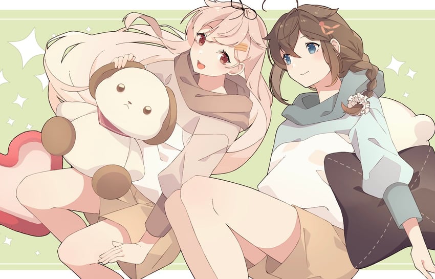 shigure, yuudachi, shigure kai ni, and yuudachi kai ni (kantai collection) drawn by shakemi_(sake_mgmgmg)