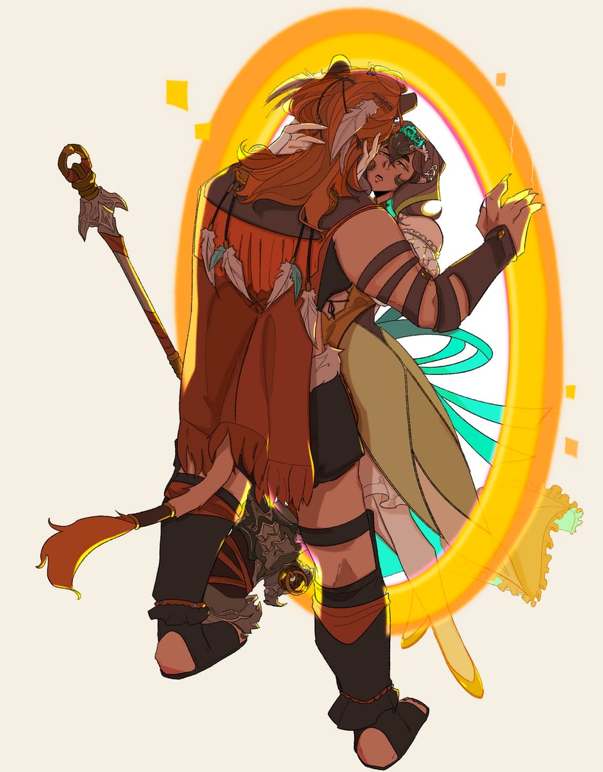 sphene and wuk lamat (final fantasy and 1 more) drawn by madsengland