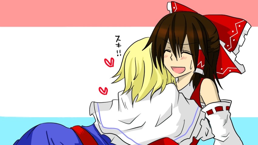 hakurei reimu and alice margatroid (touhou) drawn by watashi_desu.