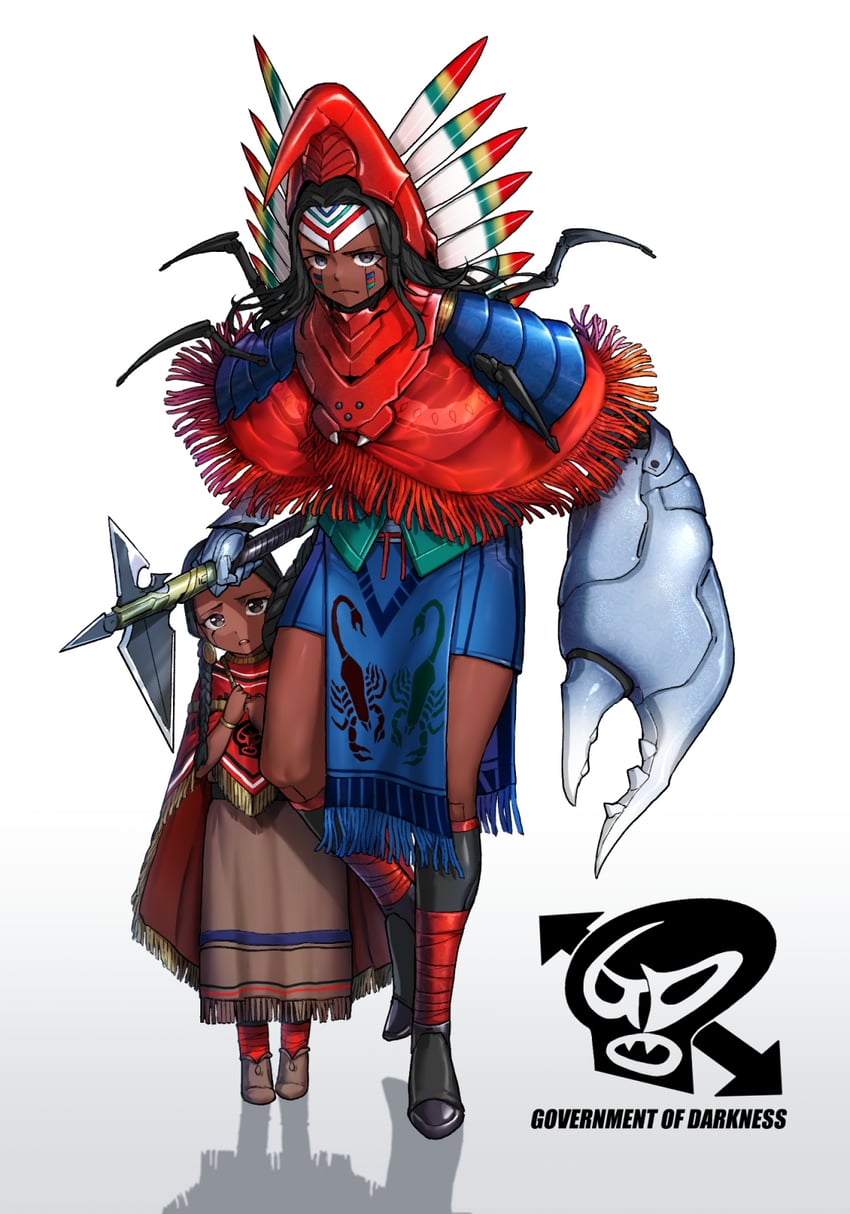 sasori geronimo jr. and sasori geronimo (kamen rider and 1 more) drawn by eidenjyou1997