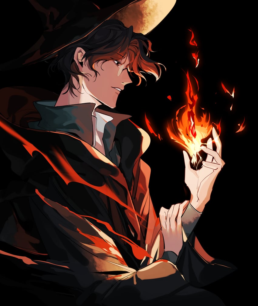 amon and medici (lord of the mysteries) drawn by kagami-kun