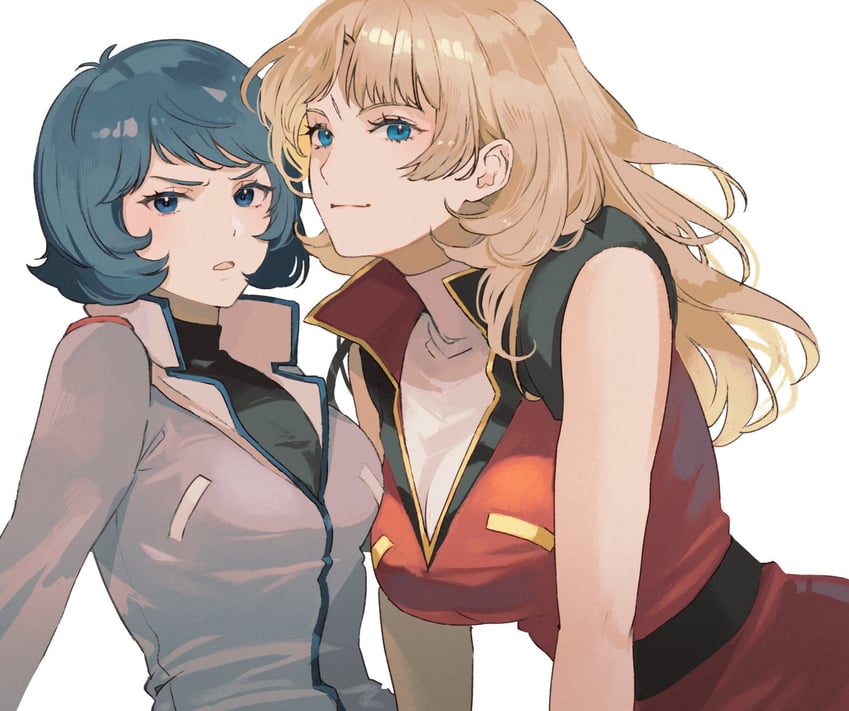 kamille bidan and quattro bajeena (gundam and 1 more) drawn by kasumi_(skchkko)