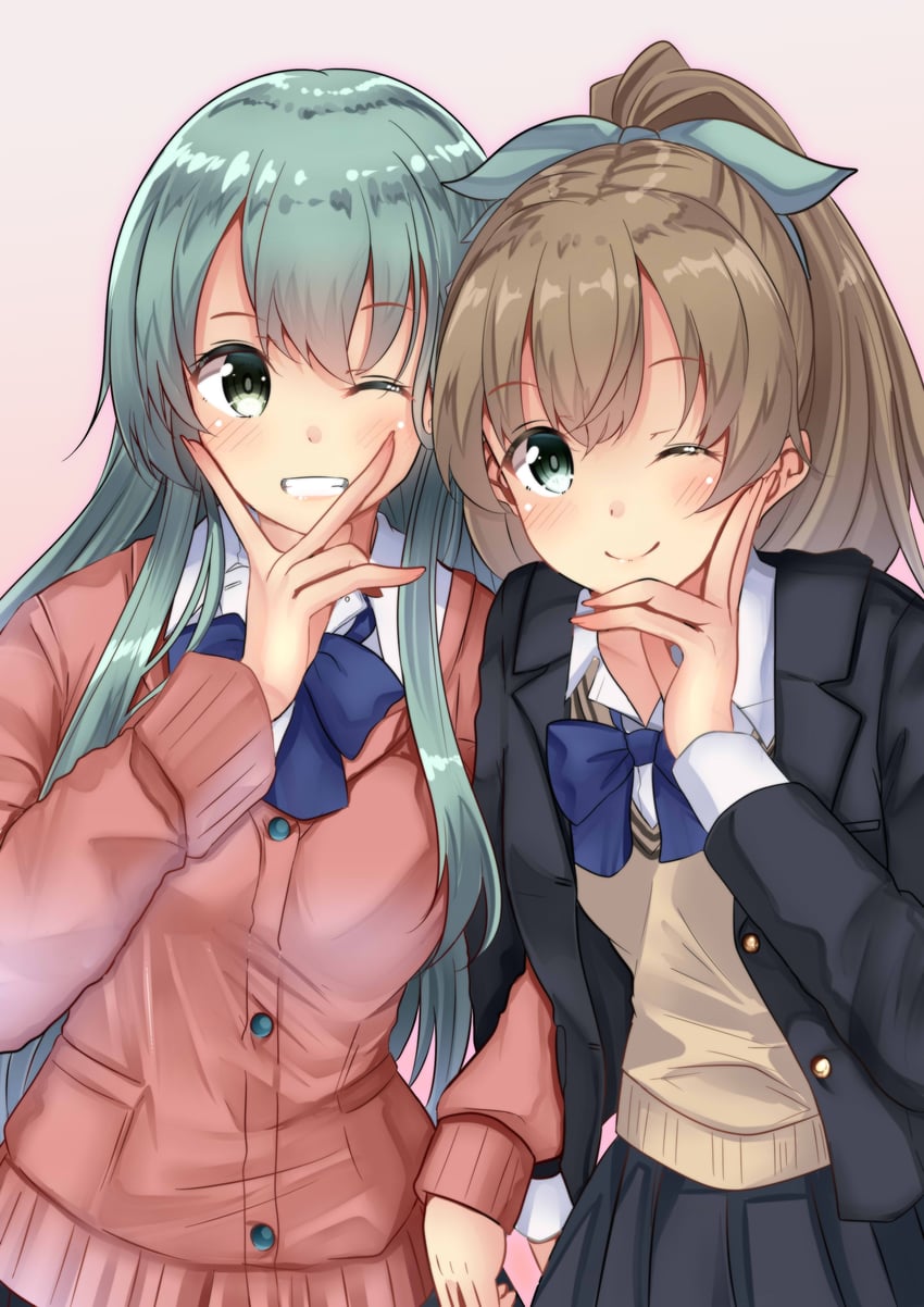suzuya and kumano (kantai collection) drawn by himura_moritaka