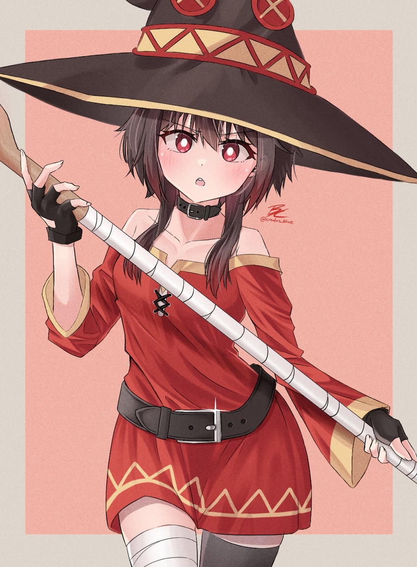 megumin (kono subarashii sekai ni shukufuku wo!) drawn by creates_blue_(megufan)