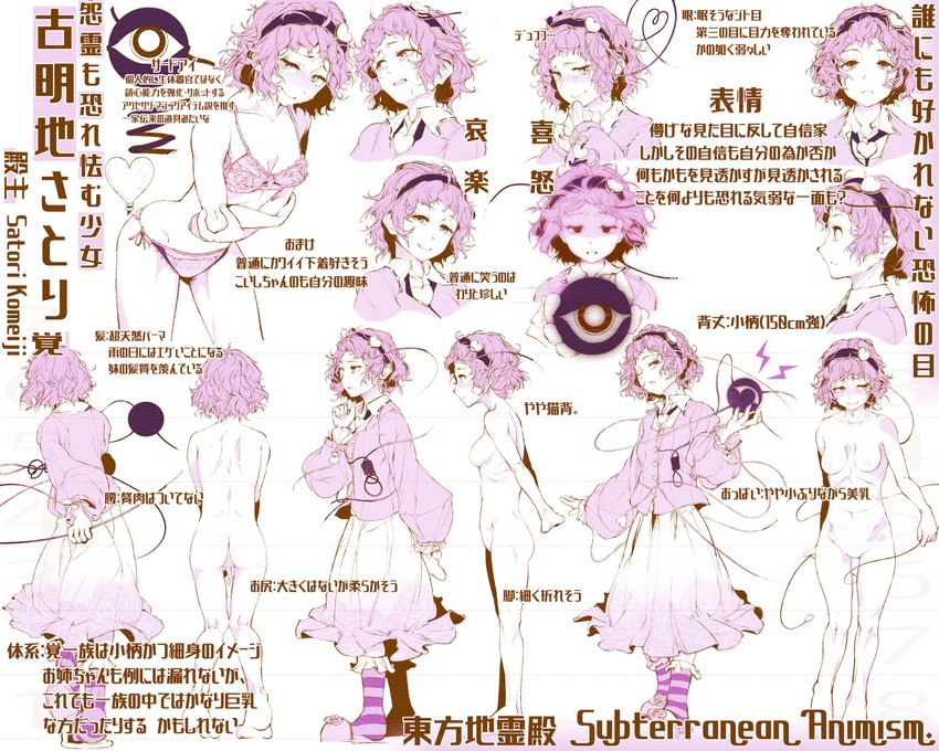 komeiji satori (touhou) drawn by hi_you_(flying_bear)