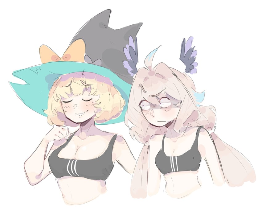 enna alouette and millie parfait (nijisanji and 1 more) drawn by unfamousradish
