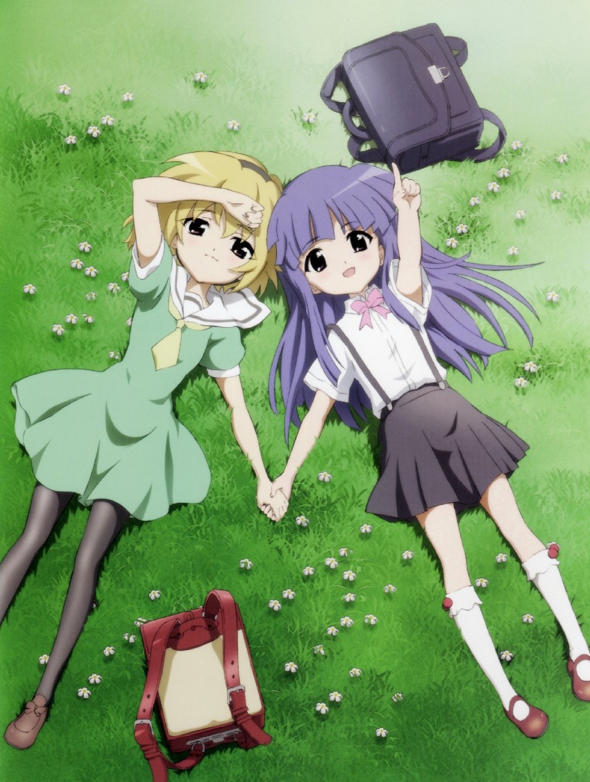 furude rika and houjou satoko (higurashi no naku koro ni) drawn by sakai_kyuuta