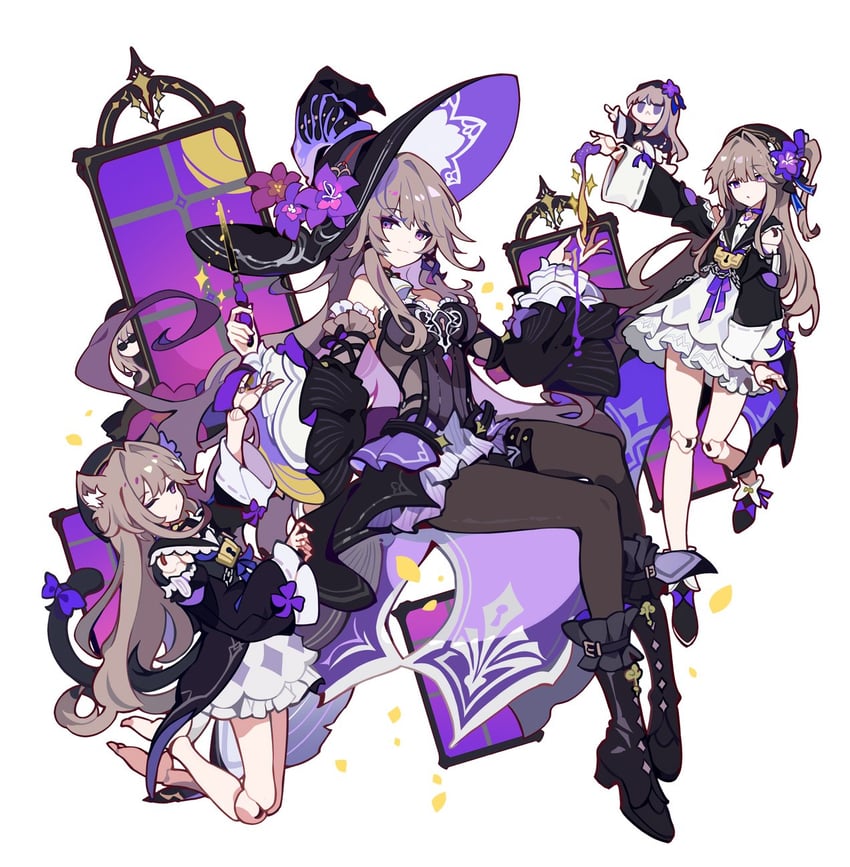 herta and the herta (honkai and 1 more) drawn by ideolo