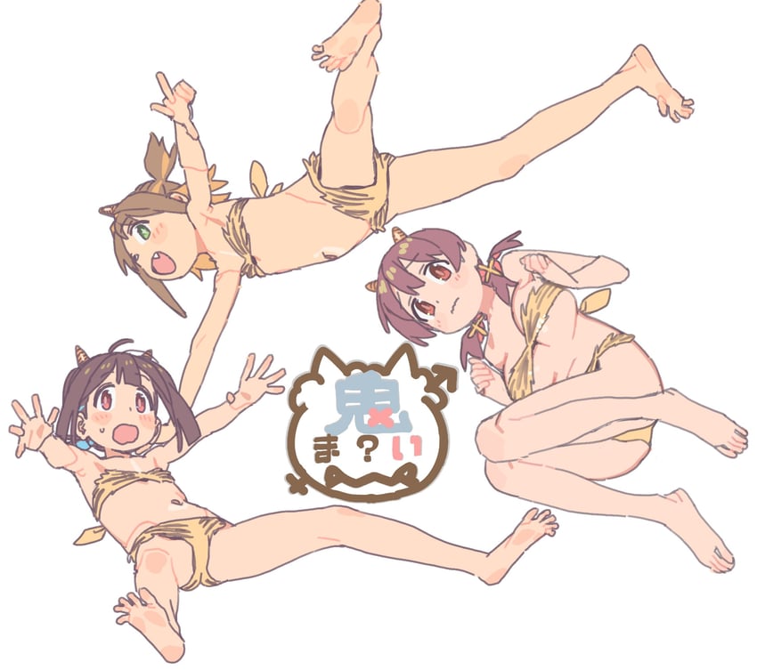 hozuki momiji, oka asahi, and murosaki miyo (onii-chan wa oshimai!) drawn by imamura_ryou