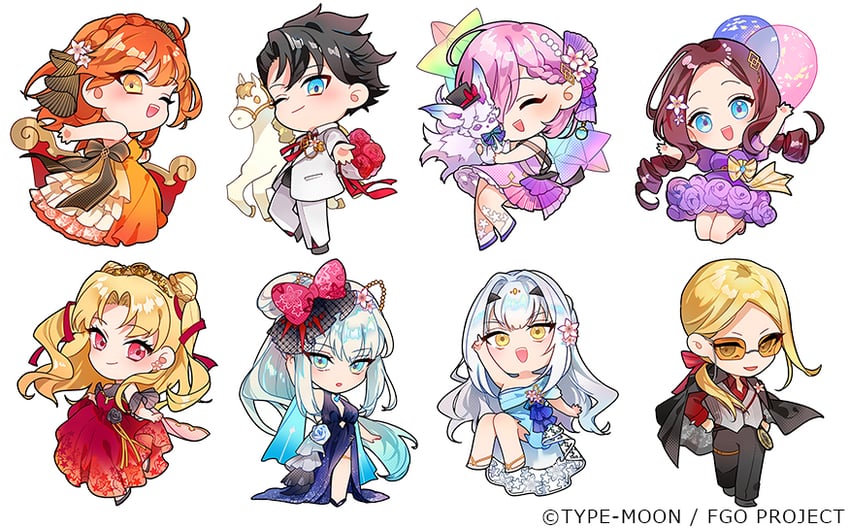 mash kyrielight, fujimaru ritsuka, ereshkigal, morgan le fay, melusine, and 3 more (fate and 1 more) drawn by sakuramochi1003