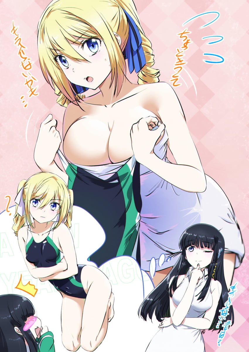 shiba miyuki and angelina kudou shields (mahouka koukou no rettousei) drawn by mamezuka_takashi