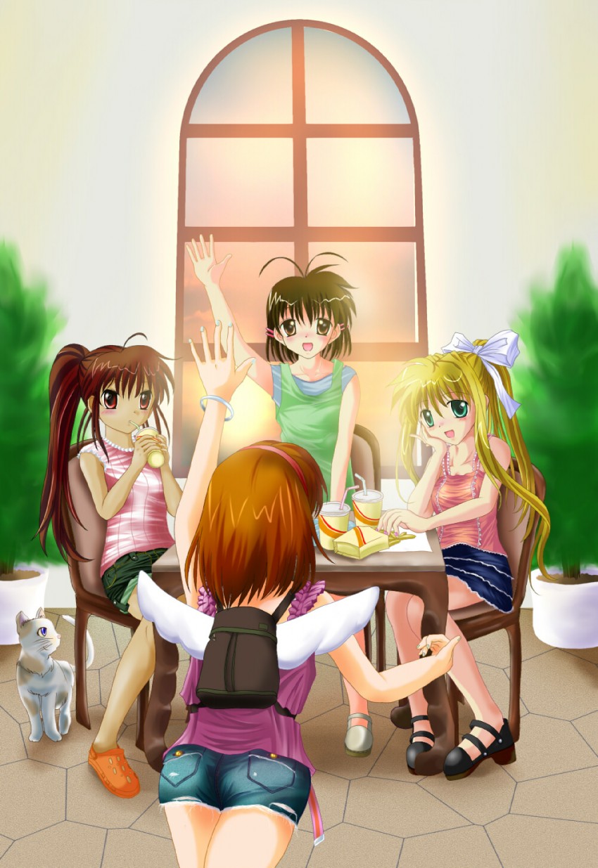natsume rin, kamio misuzu, furukawa nagisa, and tsukimiya ayu (little busters! and 4 more) drawn by takepapa