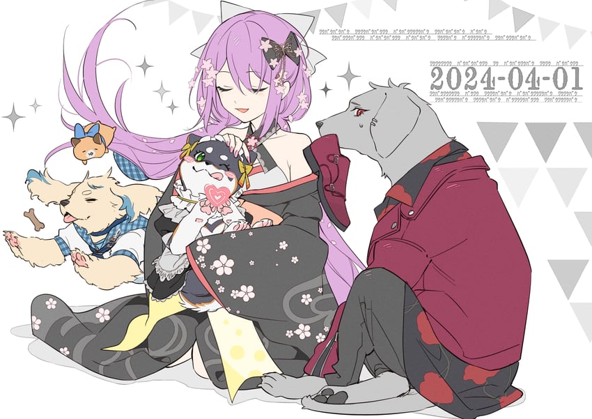 yumeoi kakeru, machita chima, gonzalez, sakura ritsuki, and kuroi shiba (nijisanji) drawn by iv_4t