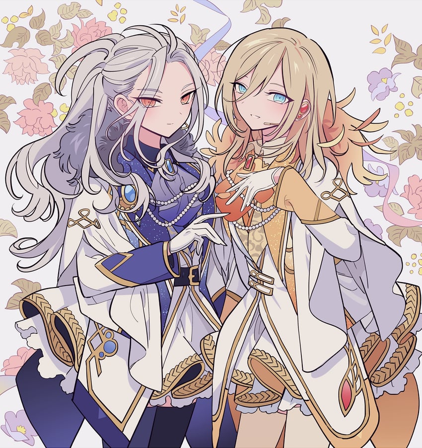 tenshouin eichi and ran nagisa (ensemble stars!) drawn by meremero