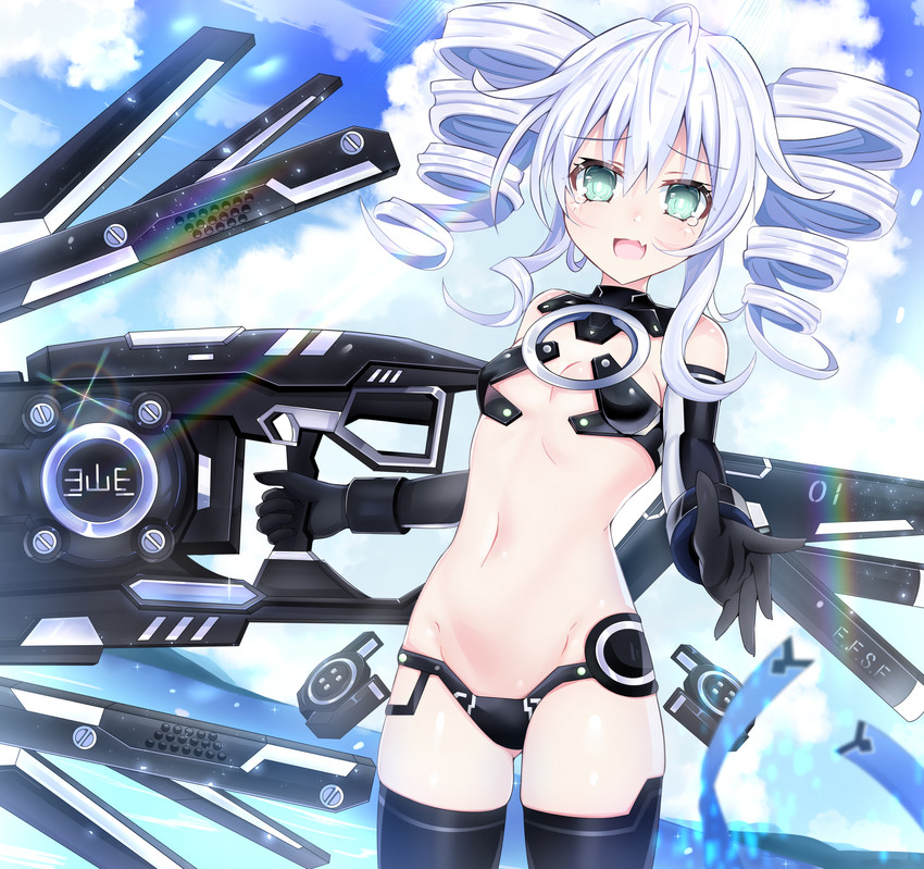 black sister (neptune and 1 more) drawn by giga-tera