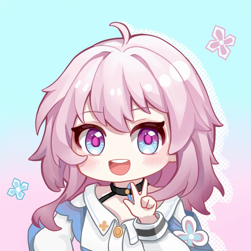 march 7th (honkai and 1 more) drawn by shiki_asano
