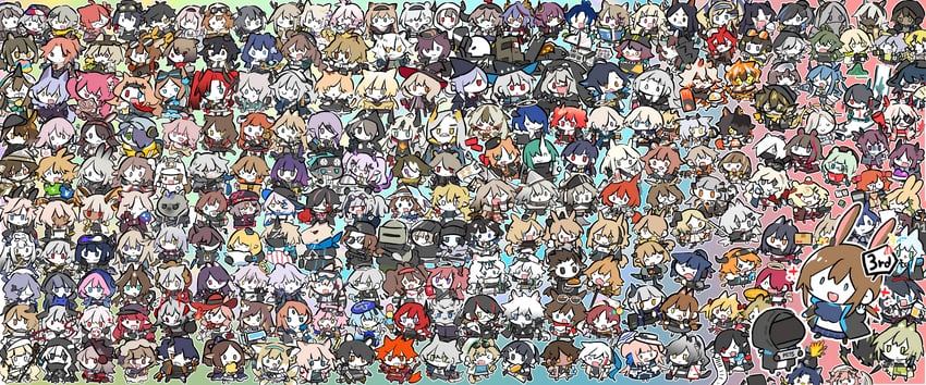 doctor, amiya, texas, skadi, lappland, and 227 more (arknights and 2 more) drawn by shidare_(youh4016)