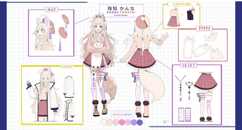 kanna tamachi (indie virtual youtuber) drawn by touzai_(poppin_phl95)