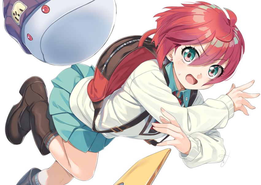 amate yuzuriha and haro (gundam and 1 more) drawn by miri_(ago550421)