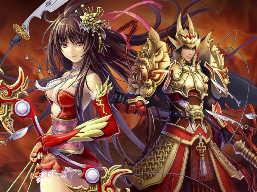 lin chong and hu sanniang (original and 1 more) drawn by eat0123