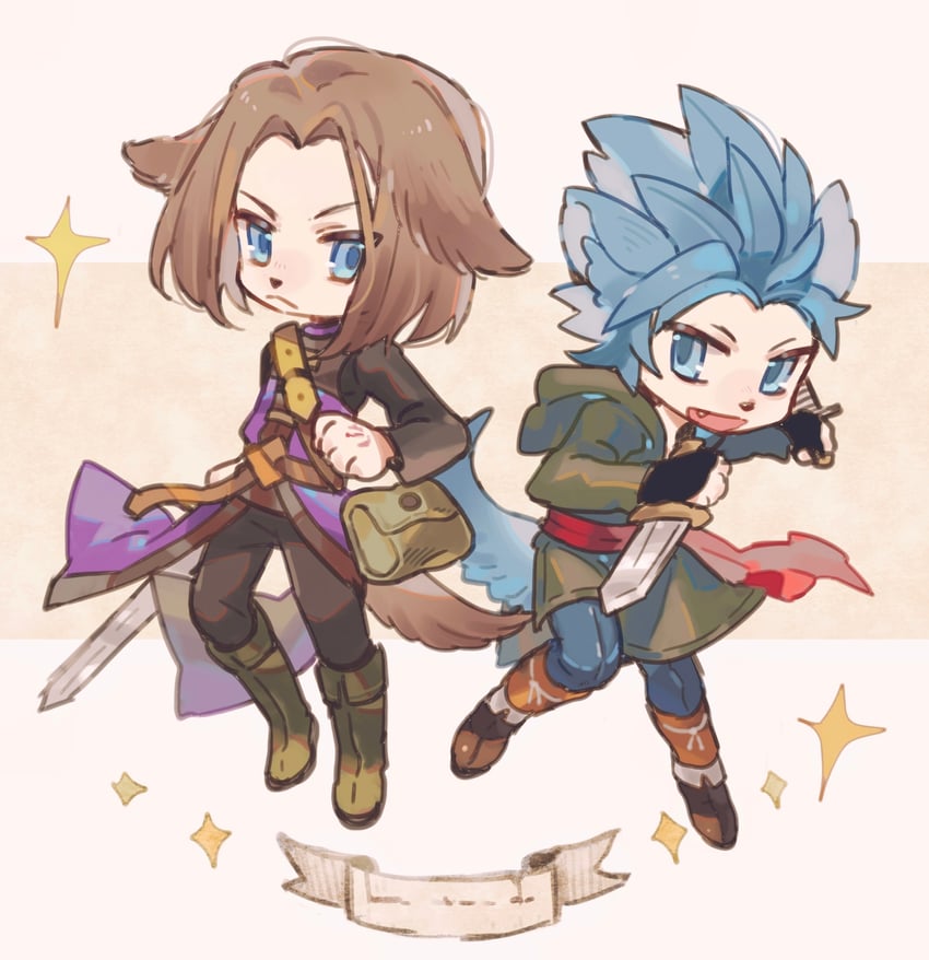 hero and camus (dragon quest and 1 more) drawn by tie_fei_wu_mang_dashuai