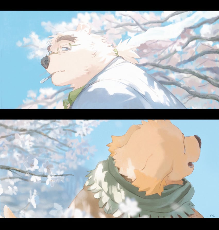 leib and cu sith (tokyo afterschool summoners) drawn by 6xiachunqiu7