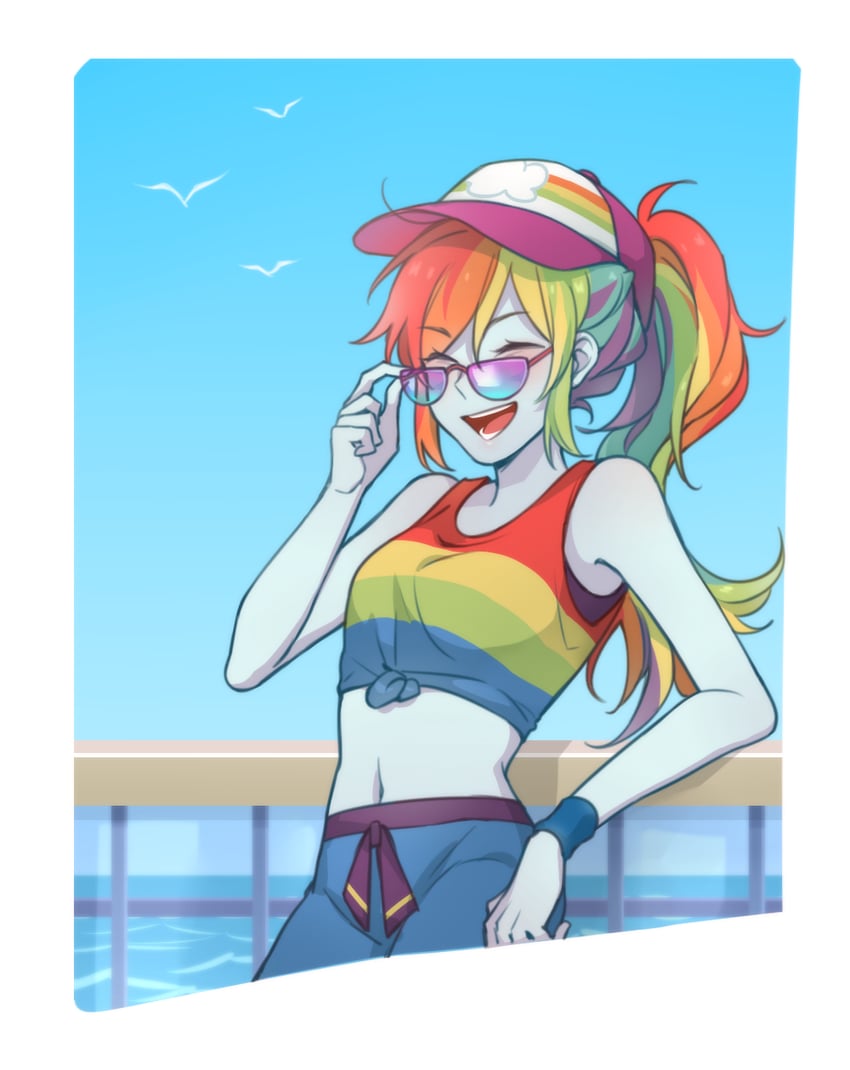 rainbow dash (my little pony and 2 more) drawn by dcon_34
