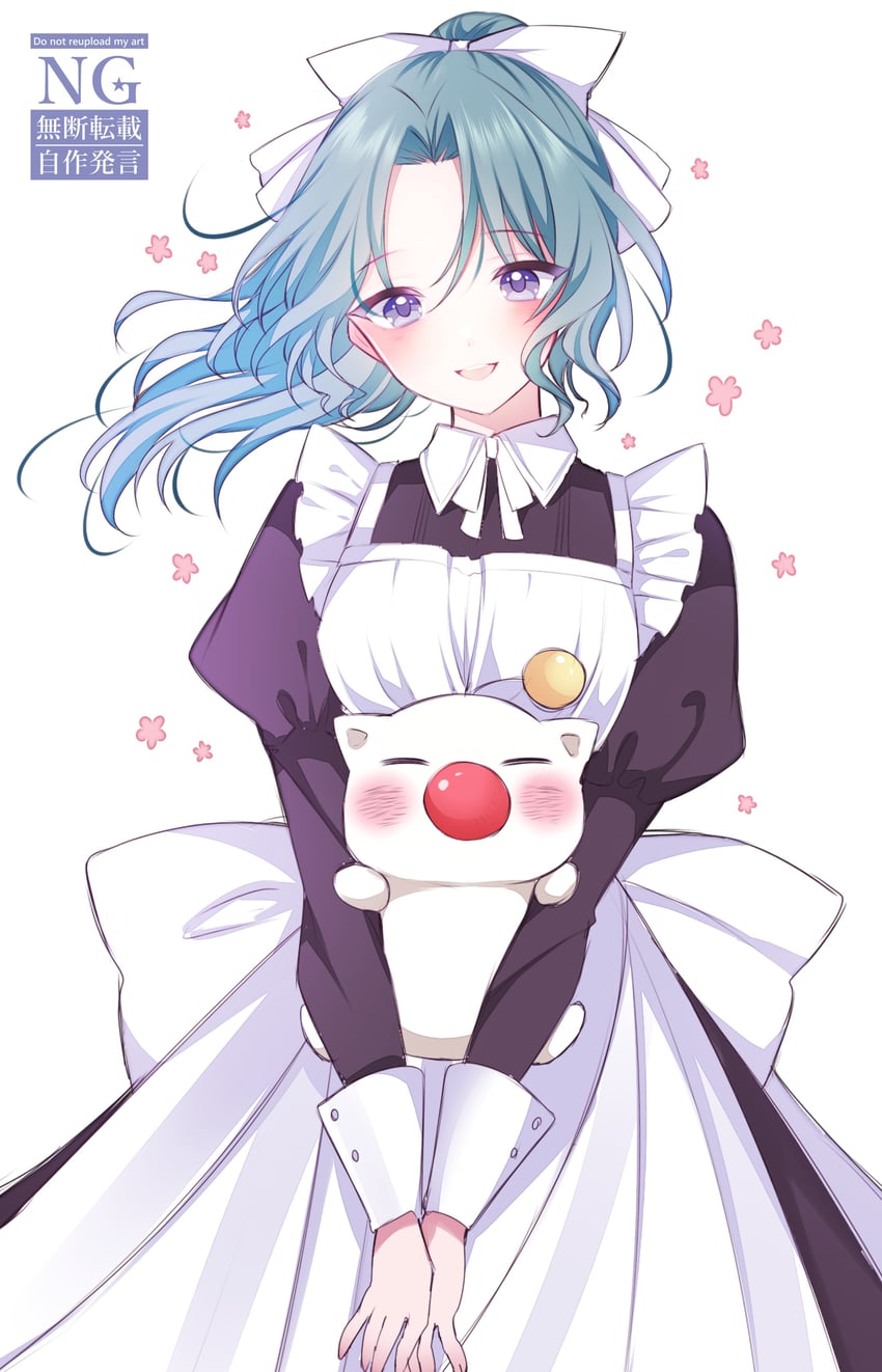 terra branford and moogle (final fantasy and 1 more) drawn by ayamisiro