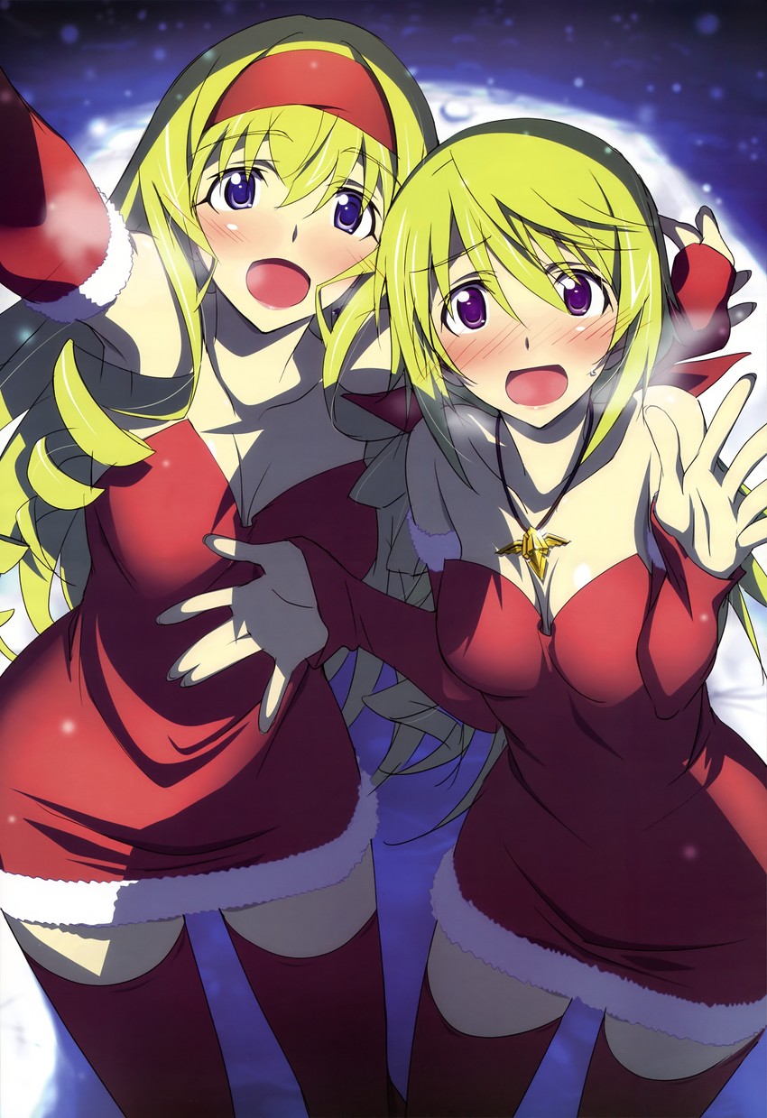 charlotte dunois and cecilia alcott (infinite stratos and 1 more) drawn by kurashima_tomoyasu