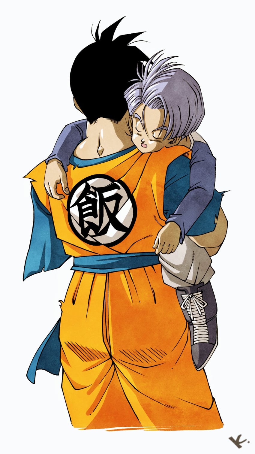 son gohan and trunks (dragon ball and 1 more) drawn by kakeru_(dbskakeru)