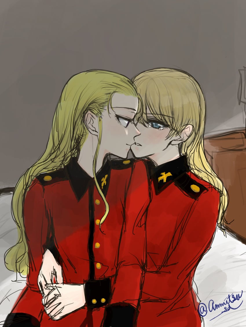 darjeeling and assam (girls und panzer) drawn by anmitsu_sd