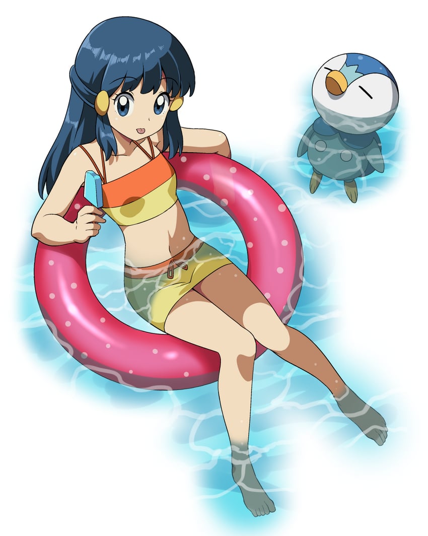 dawn and piplup (pokemon and 1 more) drawn by suitenan